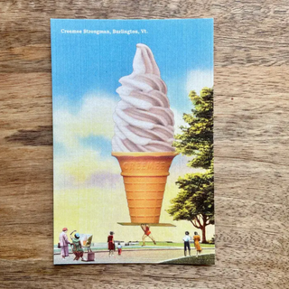 Vermont Creemee Strongman Postcard