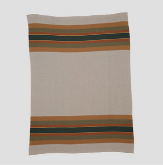 Lodge Stripe Throw Blanket - Beige
