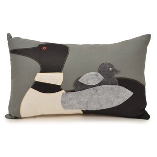 Loon With Baby Pillow