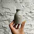 Load image into Gallery viewer, Laura White Pottery Mini Bottle Milk - VT Stamp