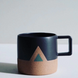 Load image into Gallery viewer, Wolf Ceramics Forest Mountain Mug Black