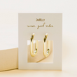 Load image into Gallery viewer, Gold Vermeil Rectangle Hoop - Large