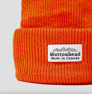Cotton Knit Toque - Orange
