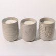 Load image into Gallery viewer, Handpoured Take A Hike Candle in Laura White Ceramic Vermont Vessel