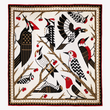 Load image into Gallery viewer, Woodpeckers of North America Knit Blanket - 60x60