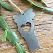 Load image into Gallery viewer, Rustic Steel Ornament - Love Vermont