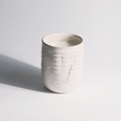 Load image into Gallery viewer, Handpoured Take A Hike Candle in Laura White Ceramic Vermont Vessel