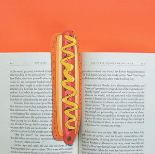 Hot Dog Die Cut Bookmark