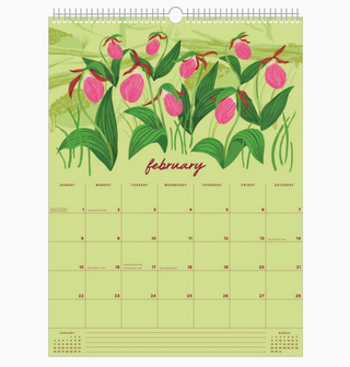 2026 Wildflower Wall Calendar