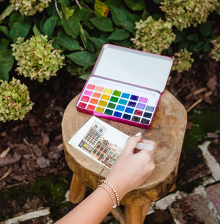 Winter Village Watercolor Painting Kit