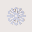 Load image into Gallery viewer, Merino Felt Snowflake Trivet - Fog