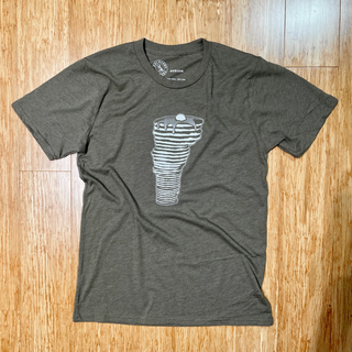 Vermont Pancake Stack T-Shirt - Heather Mocha
