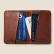 Load image into Gallery viewer, Handcrafted Leather Compact Bifold Wallet - Chocolate