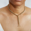 Load image into Gallery viewer, Chainmail Gold Toggle Necklace