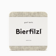 Load image into Gallery viewer, BIERFIZL SQUARE FELT COASTER 4 PACK - Heather White