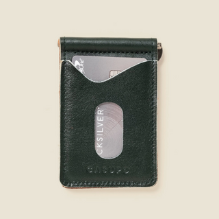 Money Clip Leather Wallet - Olive