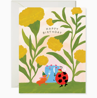 bugs birthday party card - KS5