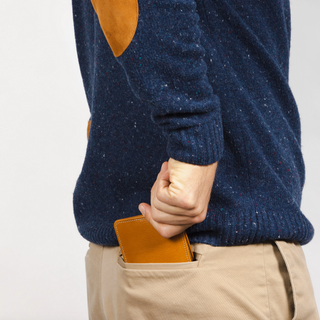 Classic Leather Bifold with RFID Protection - Whiskey Tan