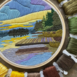 Load image into Gallery viewer, DIY Embroidery Kit 5" - Lakeside