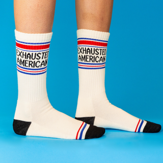 Exhausted American Gym Sock