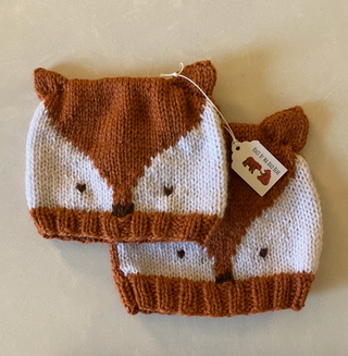 Hand-Knit Fox Hat