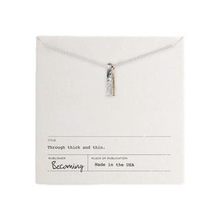 Through Thick & Thin Necklace - Sterling Silver & 14k Gold Fill