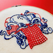 Load image into Gallery viewer, Knitting Octopus Embroidery Kit