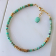 Load image into Gallery viewer, Turquoise and Brass Bracelet