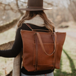 Load image into Gallery viewer, Crossroads Backpack Tote - Mahogany