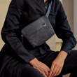Load image into Gallery viewer, Bedford Belt Bag - Charcoal Felt & Black Leather