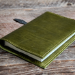Load image into Gallery viewer, Handmade Medium Leather Journal - Moss