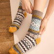 Load image into Gallery viewer, Fair Isle Wool Cashmere Socks - Squash