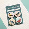 Load image into Gallery viewer, Fashionable Birds - North American Bird Magnets