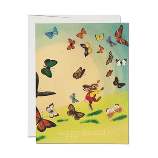 Bunny and Butterflies Card