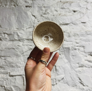 Laura White Pottery Mini Speckled Bowl
