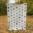 Load image into Gallery viewer, Ski Club Prep Throw Blanket 55" x 75"