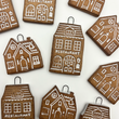 Load image into Gallery viewer, Handmade Ceramic Gingerbread Christmas Ornament - Set of 2