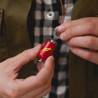 Bird Call Necklace Red Wood