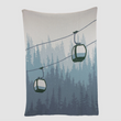 Load image into Gallery viewer, Alpine Lift Eco-Throw Blanket Blue - 50 x 60