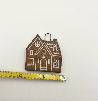 Handmade Ceramic Gingerbread Christmas Ornament - Set of 2