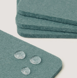 Bierfizl Square Felt Coaster 4 Pack - Spruce