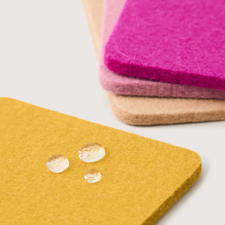 Bierfizl Square Felt Coaster 4 Pack - Superbloom