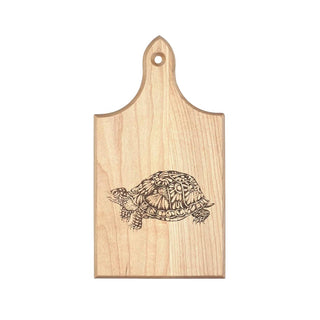JK Adams Mini QT Maple Cutting Board - Laura Zindel Box Turtle QT-1-BOX