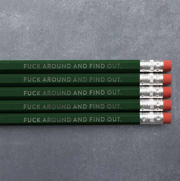 Fuck Around and Find Out Pencils - 5 Pack