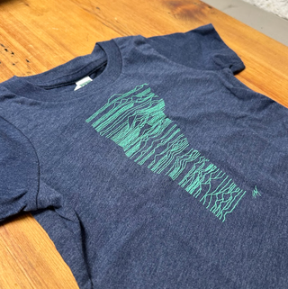 Mountains of Vermont Kid's Tee - Heather Dusk / INDIGO