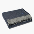 Load image into Gallery viewer, Faribault Ashby Twill Throw - Navy 50x72