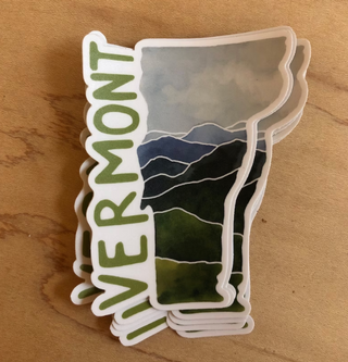 Vermont Mountains Sticker