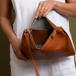 Load image into Gallery viewer, Crossbody Leather Bag with Detachable Strap