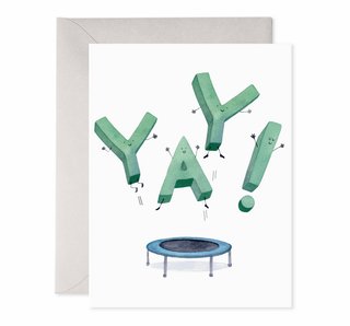 Jumping Yay Card - EF4