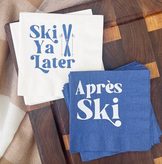 Ski Ya Later Cocktail Napkins
